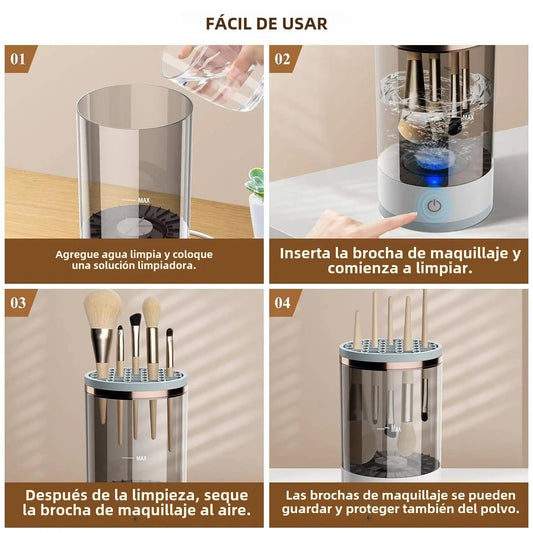 MAQUINA LIMPIADORA BROCHAS DE MAQUILLAJE